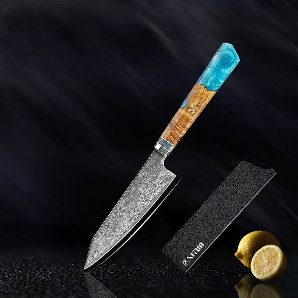 Kitchen Set Knife Damascus Steel Kitchen Knife Kitchen Knife Chef Knife Santoku Knife Japanese Knife Kitchen Tool - Mubimart