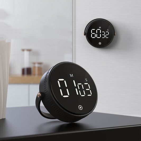 Kitchen Silent Rotary Adjustable Digital Timer - Mubimart