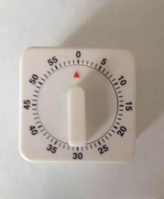 Kitchen Small Square Pendulum Timer 60 Minutes Timer Reminder Mechanical Timer - Mubimart