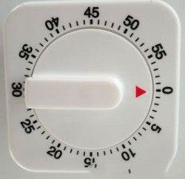 Kitchen Small Square Pendulum Timer 60 Minutes Timer Reminder Mechanical Timer - Mubimart
