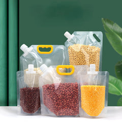 Kitchen Storage Bag Grain Moisture-proof Sealed Bag Insect-proof Transparent Portable Food-grade Transparent Storage Bag - Mubimart - Food Storage Bag 