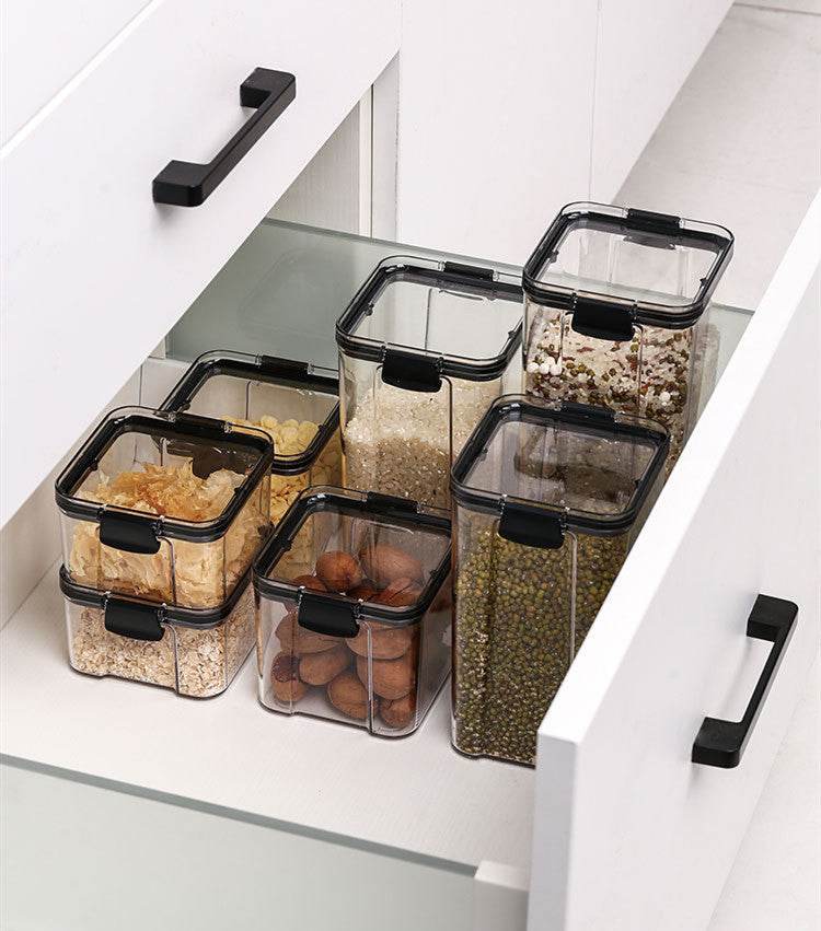 Kitchen Storage Sealed Cans Square Food Preservation Storage Tanks - Mubimart