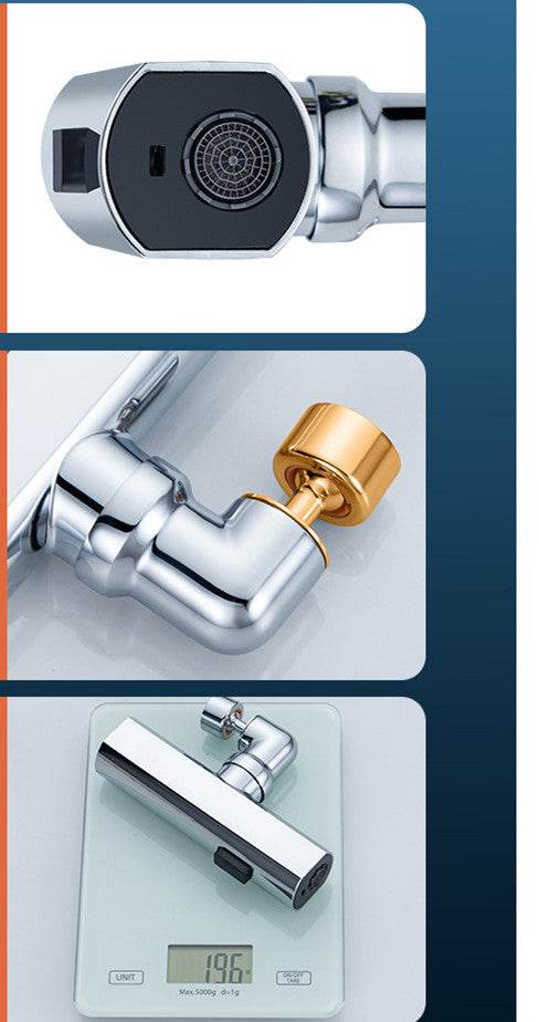 Kitchen Three-gear Water Universal Faucet Multi-function - Mubimart