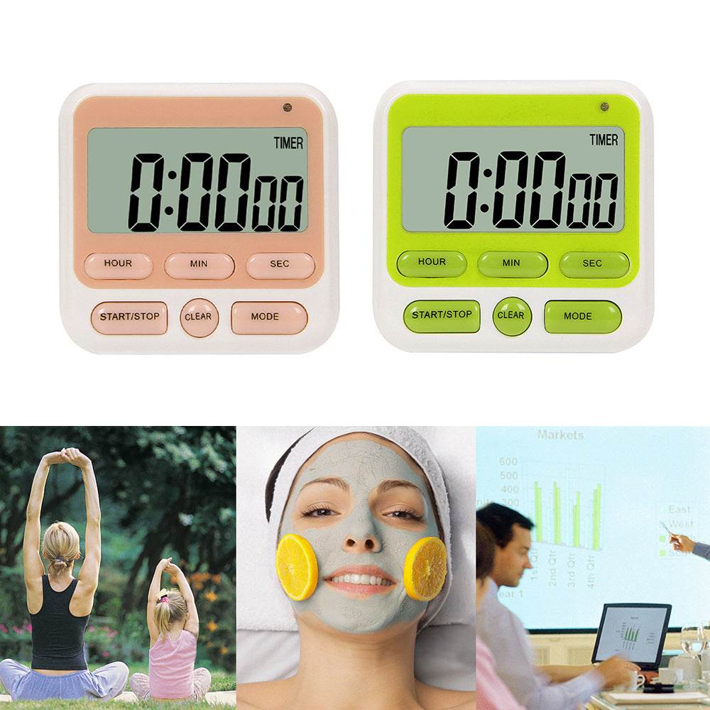 Kitchen Timer Student Learning Exam Upside Down Reminder Alarm Clock Timer - Mubimart