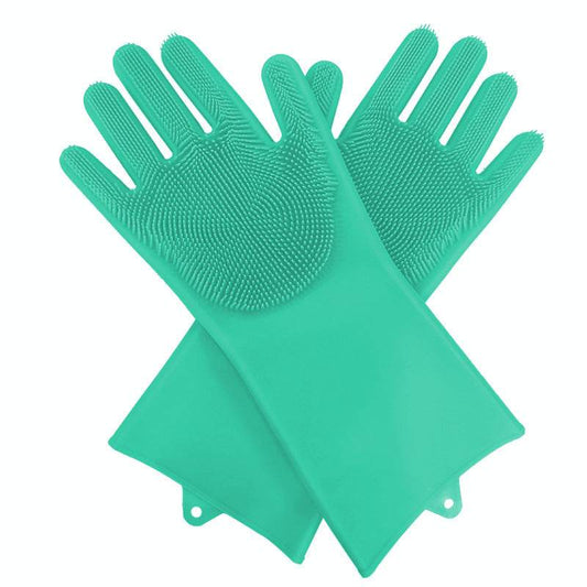 Kitchen Water Proof Silicone Gloves - Mubimart