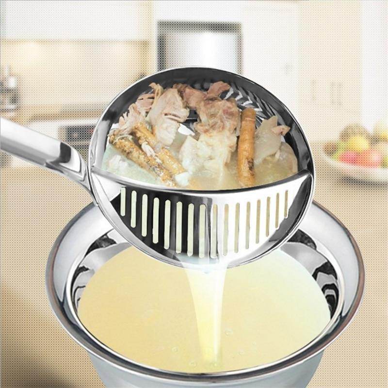 Kitchen colander stainless steel spoon - Mubimart