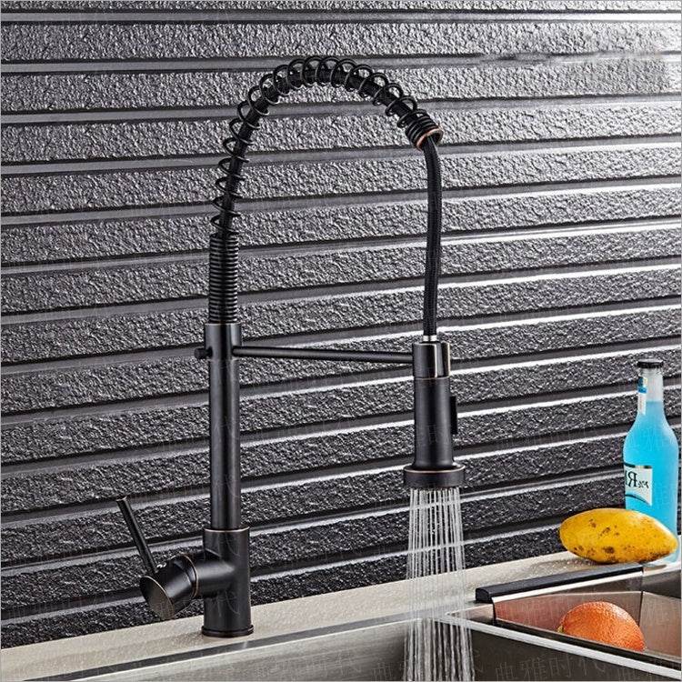 Kitchen faucet full copper hot and cold water - Mubimart