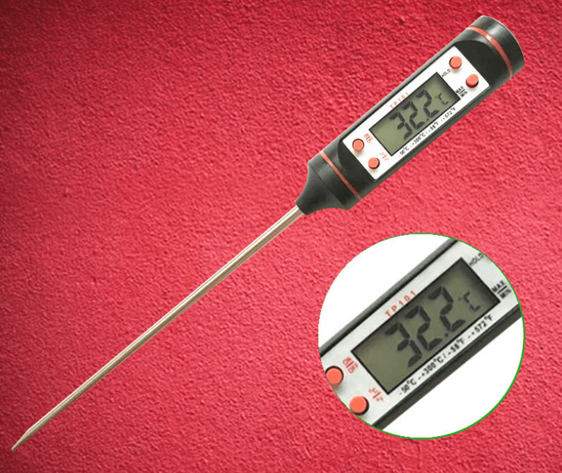 Kitchen oil thermometer kitchen barbecue baking temperature measurement electronic food thermometer - Mubimart