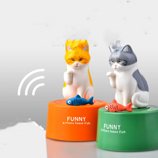 Kitty mechanical timer kitchen magnet - Mubimart