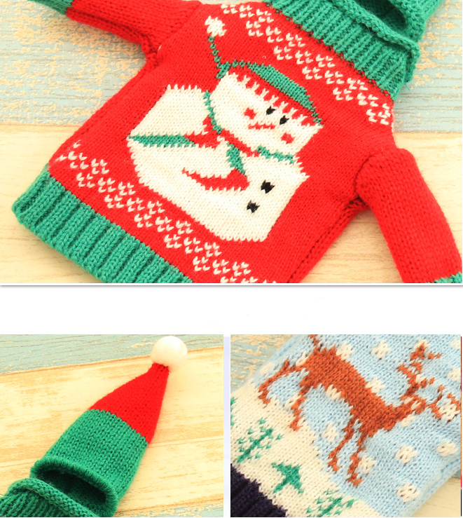 Knitted Christmas Bottle Set - Mubimart -  