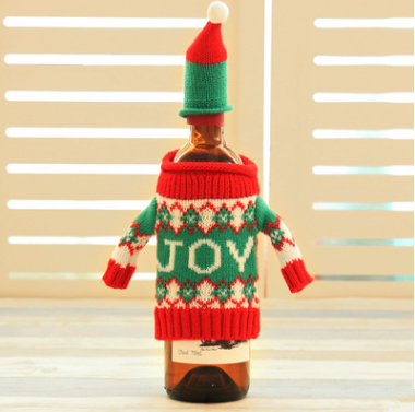 Knitted Christmas Bottle Set - Mubimart -  