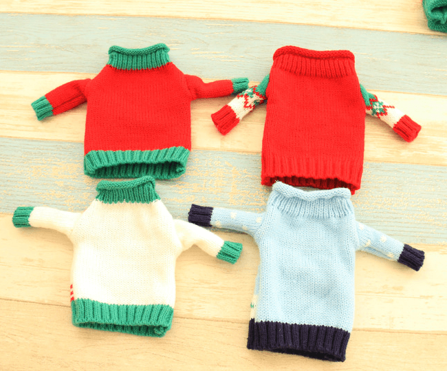 Knitted Christmas Bottle Set - Mubimart