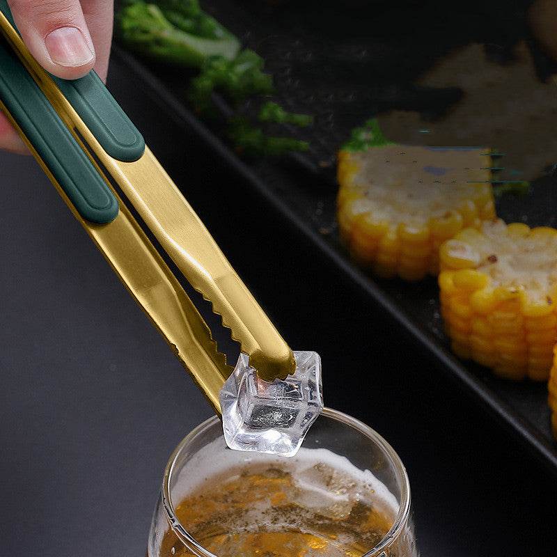 Korean Stainless Steel Barbecue Tongs Barbecue Steak Tongs - Mubimart