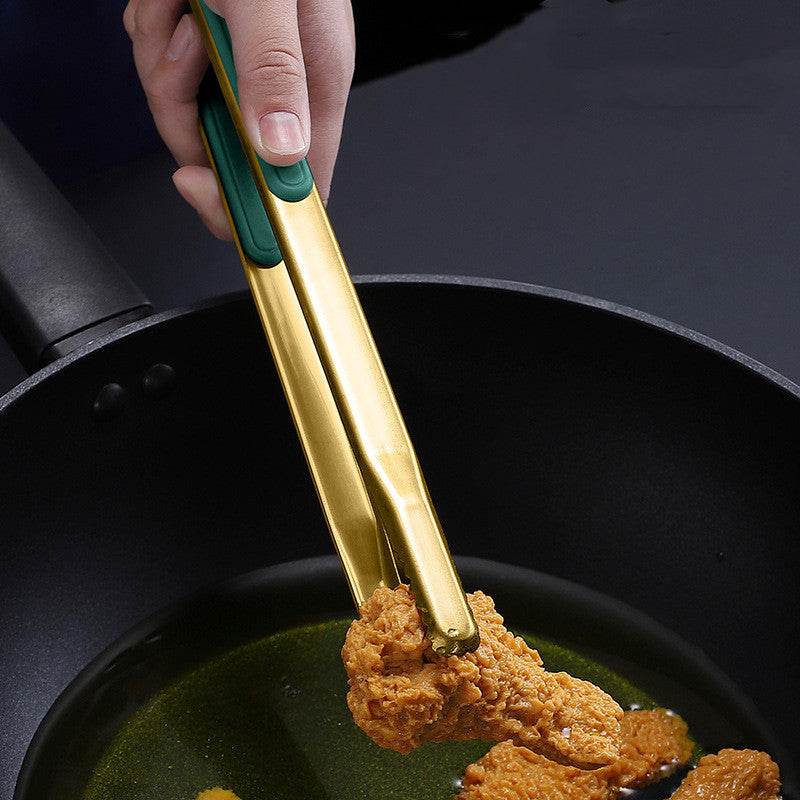 Korean Stainless Steel Barbecue Tongs Barbecue Steak Tongs - Mubimart