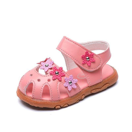 Korean Style Girls' Single Shoes Baby Soft Soled Toddler Shoes - Mubimart