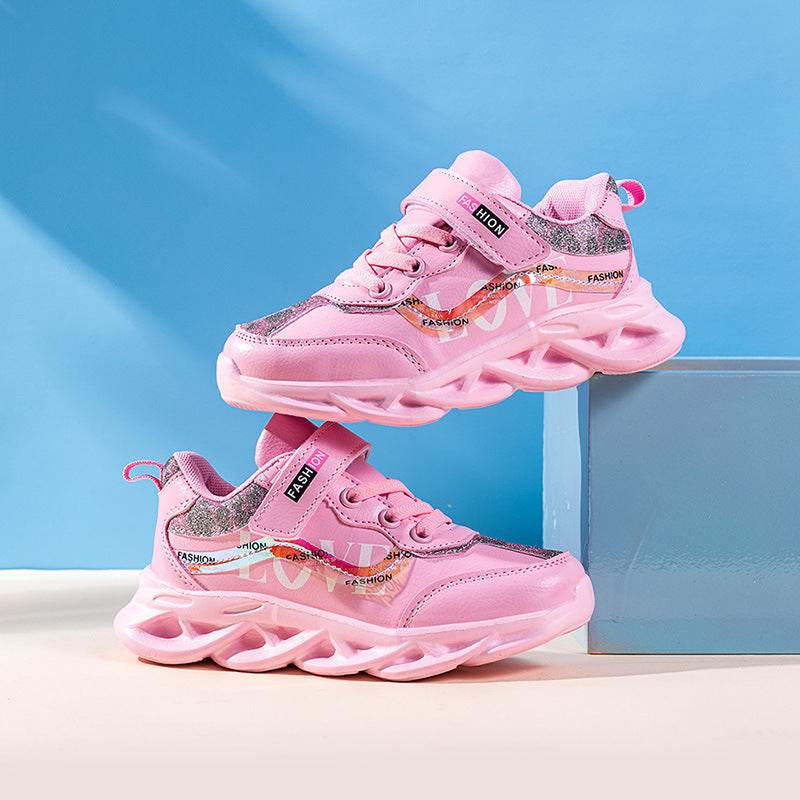 Korean Style Trendy Shoes Girls Girls Shoes Children's Sports Shoes - Mubimart