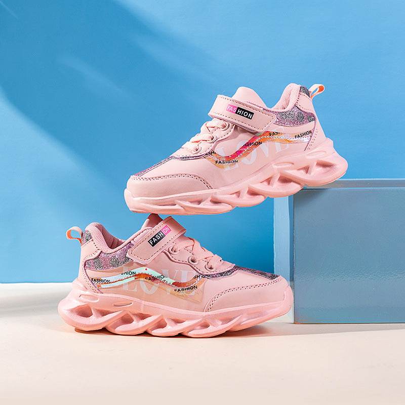 Korean Style Trendy Shoes Girls Girls Shoes Children's Sports Shoes - Mubimart
