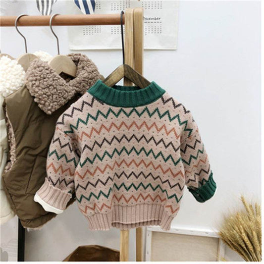 Korean Version Of Childrens Clothing Mens And Womens Baby Sweater - Mubimart