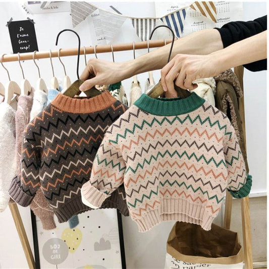 Korean Version Of Childrens Clothing Mens And Womens Baby Sweater - Mubimart