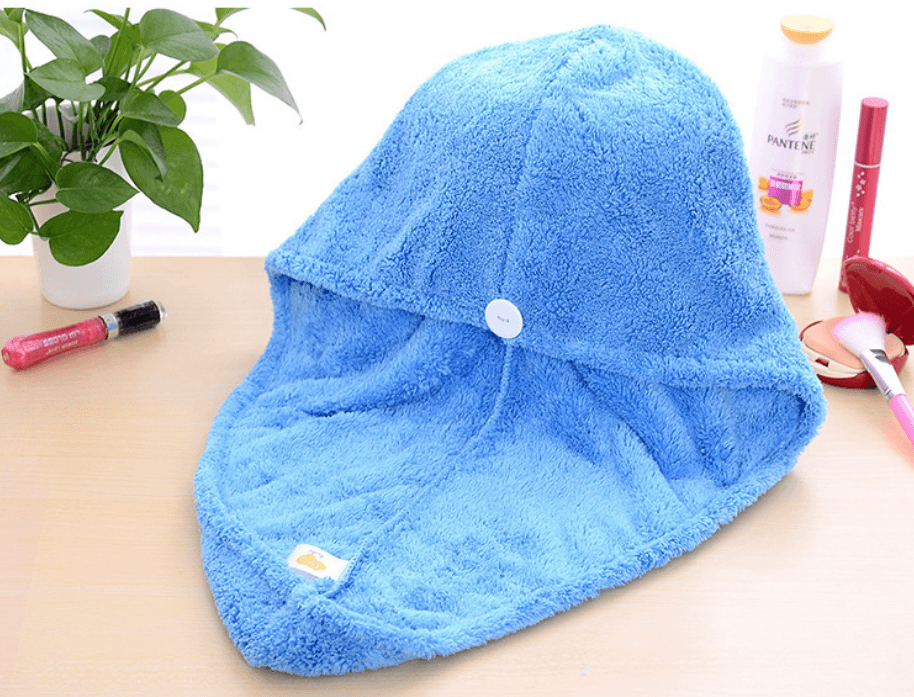 Korean version of coral fleece dry hair cap dry hair towel - Mubimart