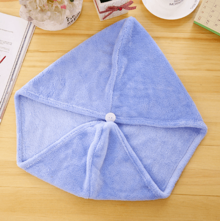 Korean version of coral fleece dry hair cap dry hair towel - Mubimart
