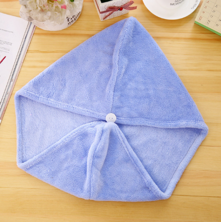 Korean version of coral fleece dry hair cap dry hair towel - Mubimart -  