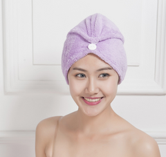 Korean version of coral fleece dry hair cap dry hair towel - Mubimart - Hair Towel 