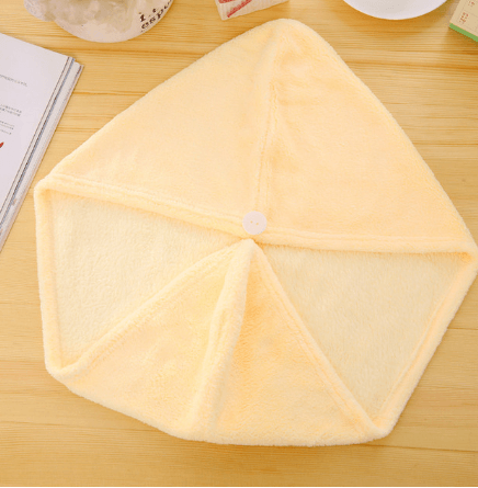 Korean version of coral fleece dry hair cap dry hair towel - Mubimart