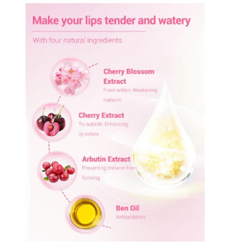 LANBENA LIP LIGHTENING SERUM Moisturizing Cherry Lip Lotion - Mubimart