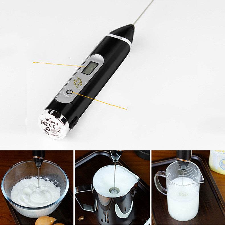 LCD Display Kitchen Hand-held Electric Whisk - Mubimart