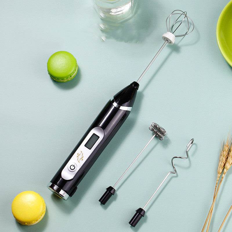 LCD Display Kitchen Hand-held Electric Whisk - Mubimart