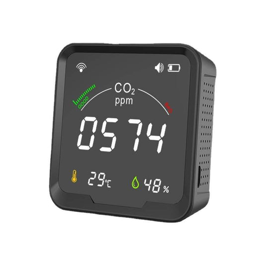 LED Color Screen Graffiti WIFI Smart Home Temperature And Humidity Sensor - Mubimart