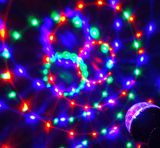 LED Colorful lights rotating magic ball lights atmosphere lights - Mubimart