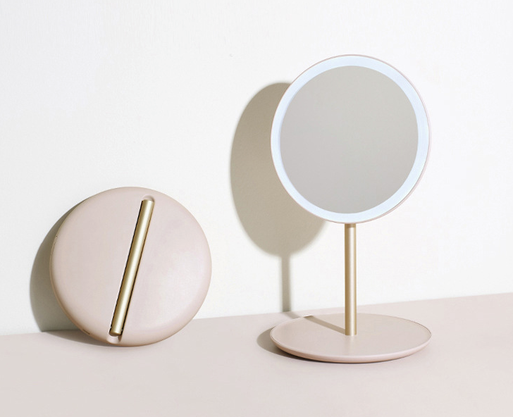 LED Folding Mirror Make-up mirror - Mubimart - Standing Face Mirrors 