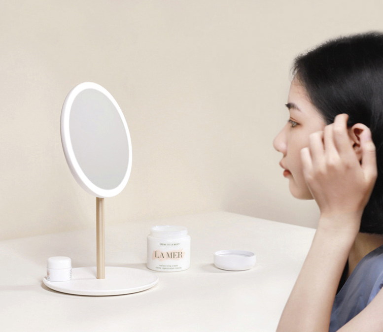 LED Folding Mirror Make-up mirror - Mubimart -  