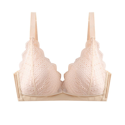 Lace Maternity Underwear Gathering Seamless Hands-Free Nursing Bra - Mubimart -  