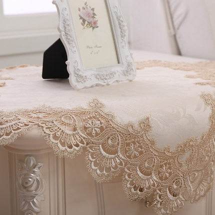 Lace round tablecloth - Mubimart