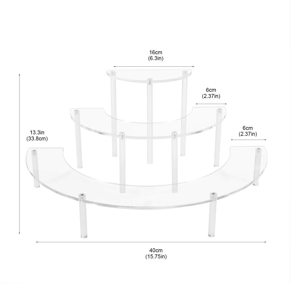 Ladder Type Cake Stand Acrylic Display Stand Transparent - Mubimart - Cake Stand 