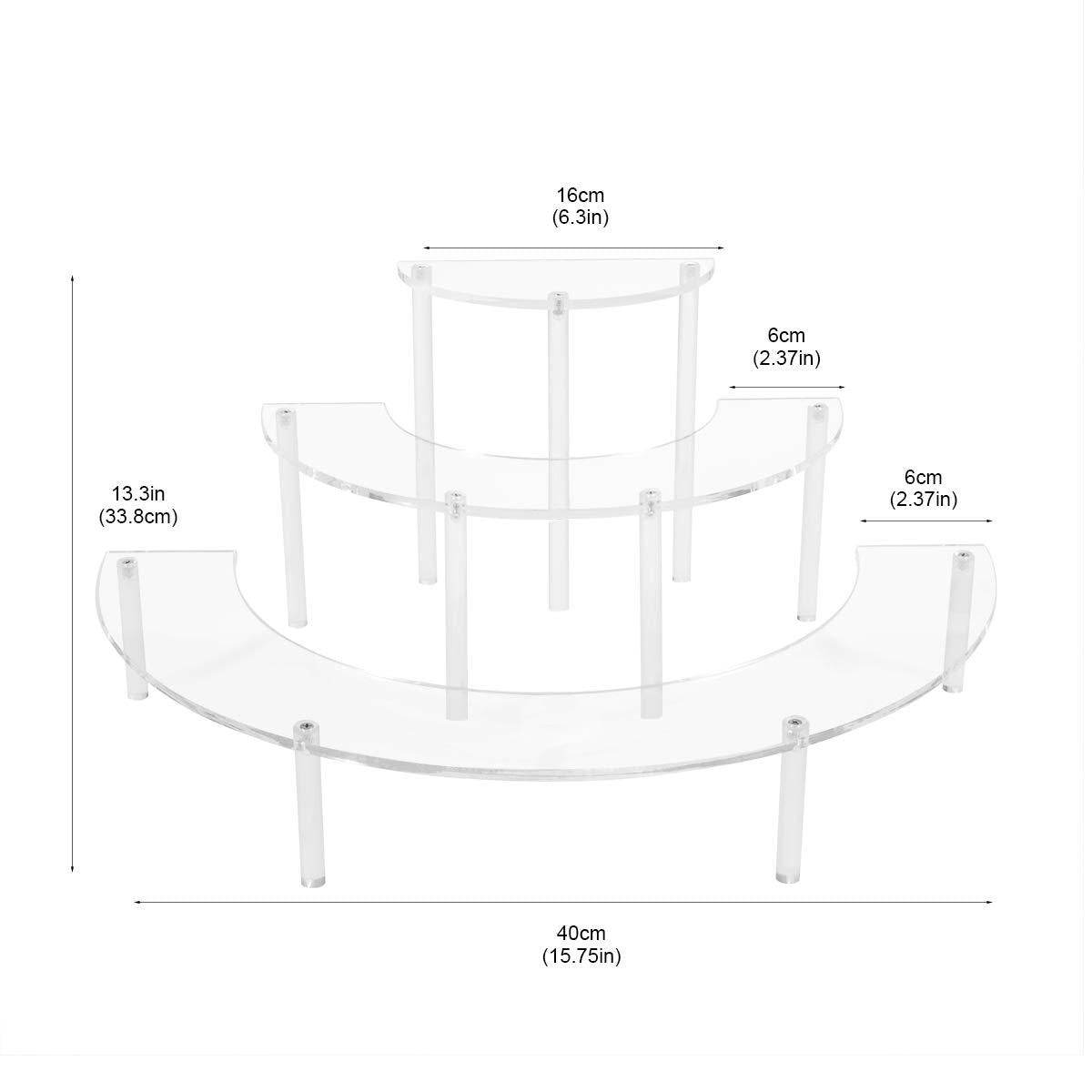 Ladder Type Cake Stand Acrylic Display Stand Transparent - Mubimart