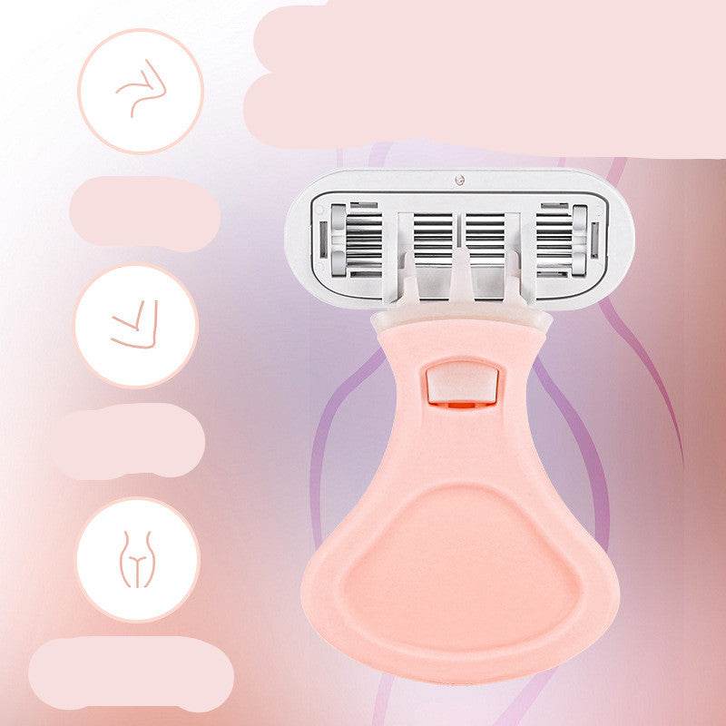 Ladies Manual Shaver 6 Layer Blade Razor - Mubimart