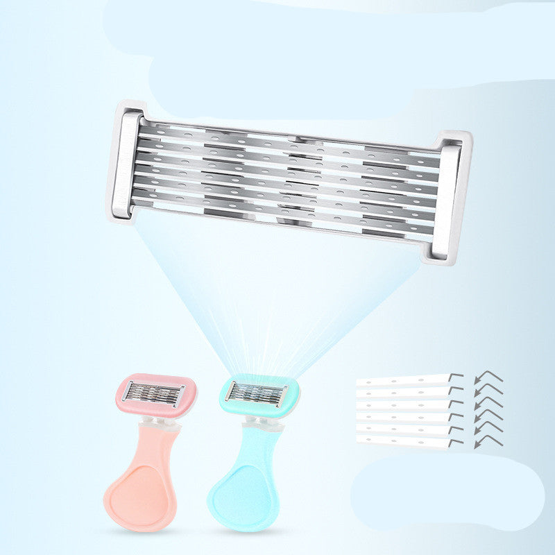 Ladies Manual Shaver 6 Layer Blade Razor - Mubimart -  