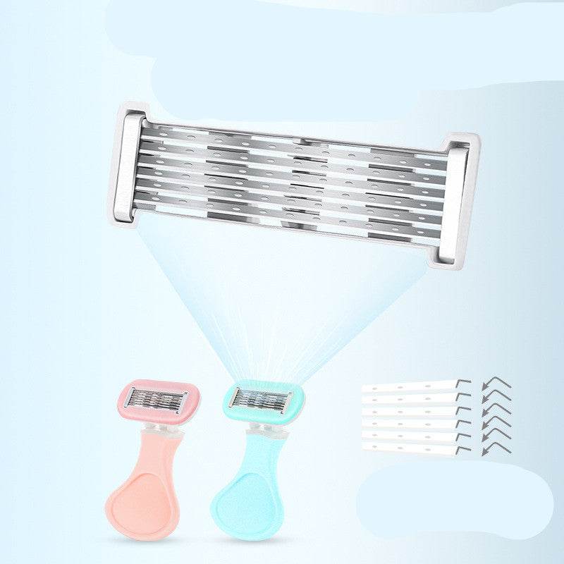 Ladies Manual Shaver 6 Layer Blade Razor - Mubimart