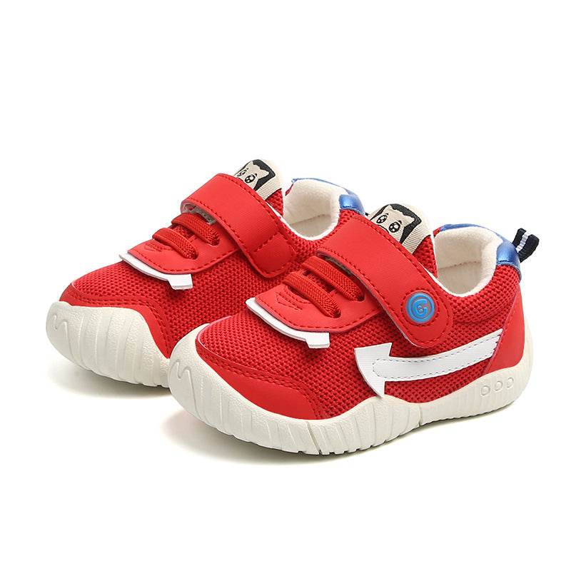 Lala Pig Spring And Autumn Children's Breathable Mesh Sports Shoes Boys And Girls Baby Toddler Shoes Infant Functional Shoes 1-3 Years Old 2 - Mubimart