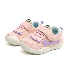 Lala Pig Spring And Autumn Children's Breathable Mesh Sports Shoes Boys And Girls Baby Toddler Shoes Infant Functional Shoes 1-3 Years Old 2 - Mubimart - Baby Shoes 