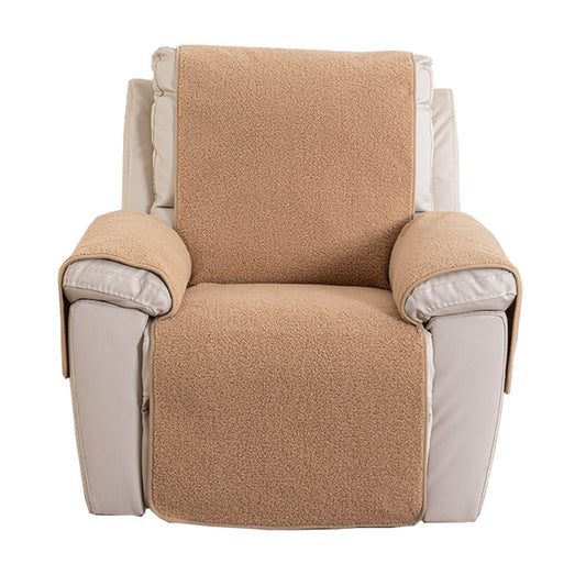 Lambswool Sofa Recliner Cover Non-slip Armrest Pad - Mubimart