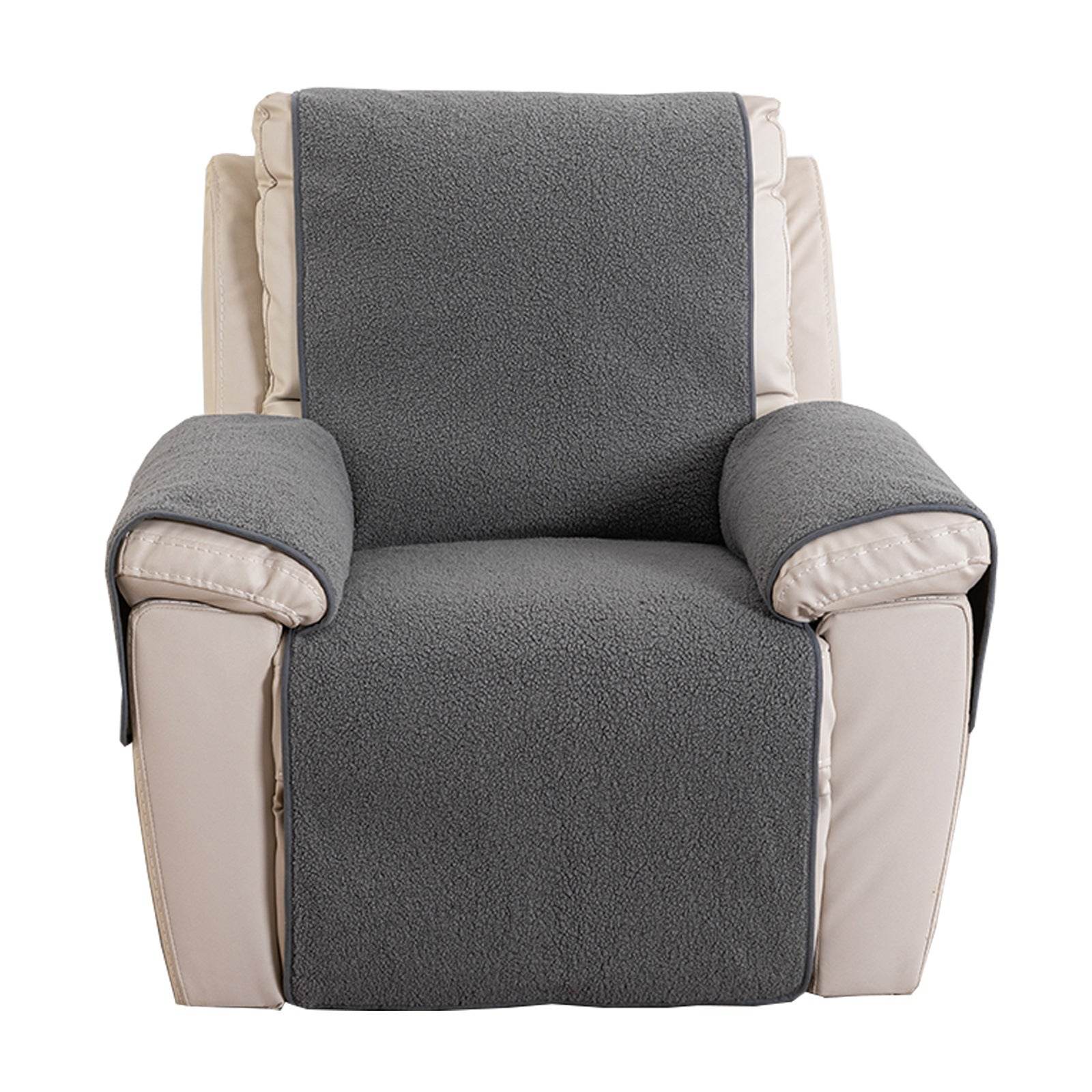 Lambswool Sofa Recliner Cover Non-slip Armrest Pad - Mubimart