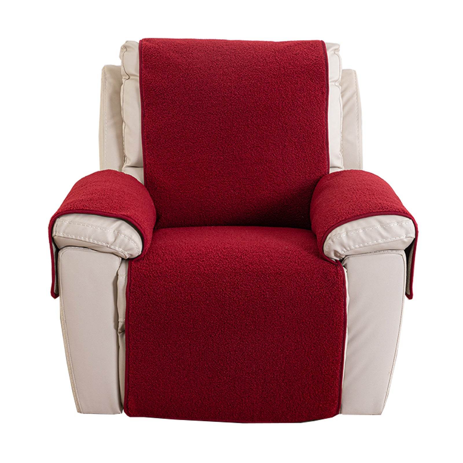Lambswool Sofa Recliner Cover Non-slip Armrest Pad - Mubimart