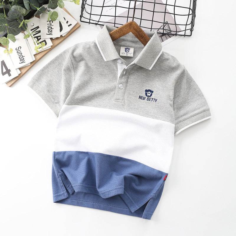 Lapel T-shirt - Mubimart