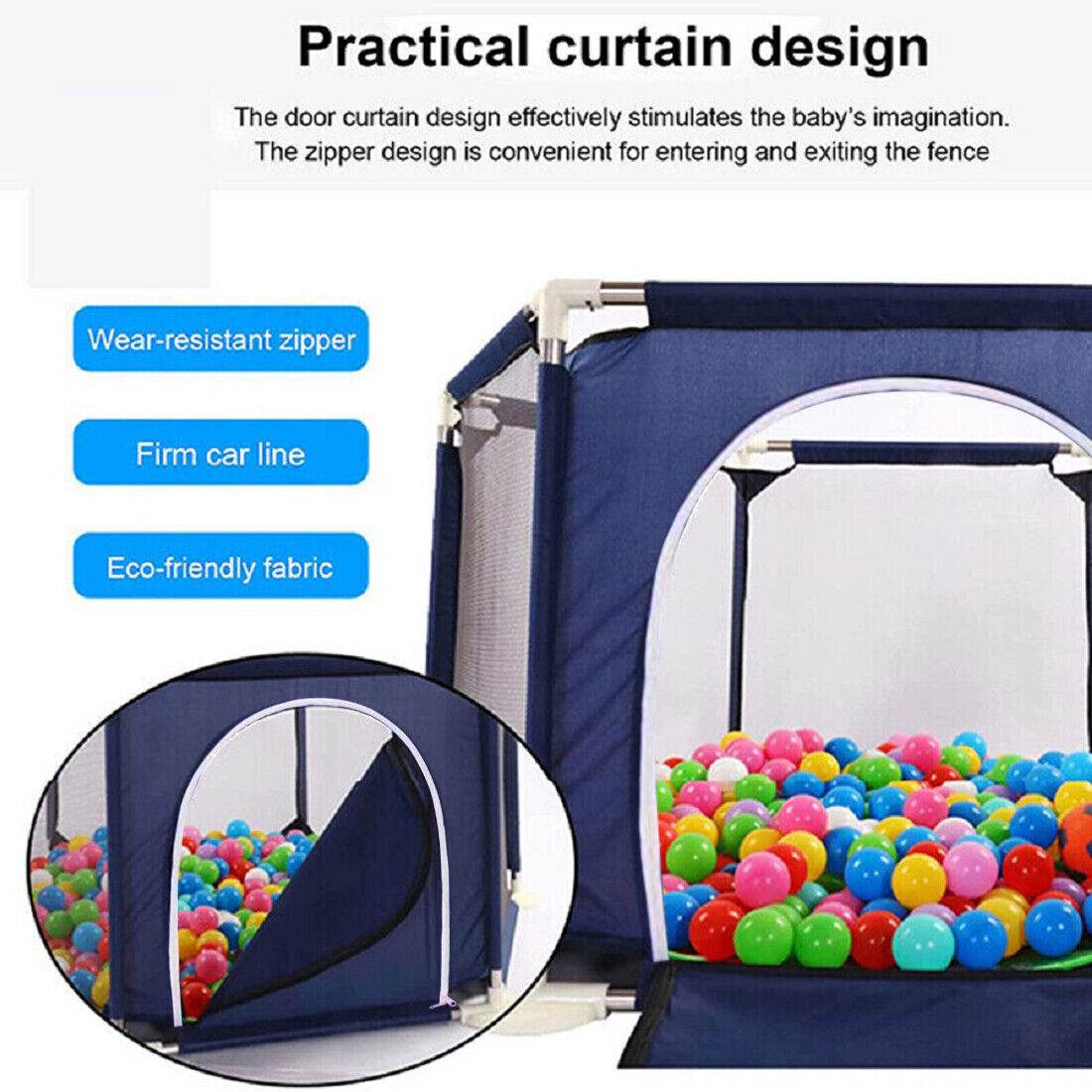 Large Baby Playpen Kids Toddlers Infant Activity Center Saftety Play Fence Yard - Mubimart