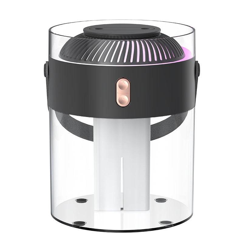 Large Capacity Double Spray Humidifier 2.6L Ambience Light Commercial Portable Water Replacement - Mubimart